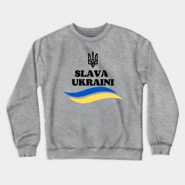 SLAVA UKRAINI Crewneck Sweatshirt by julia_printshop